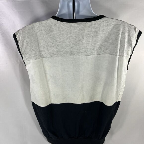 VINTAGE FLORIDA SLEEVELESS 1/4 SHIRT ADULT L/XL USA MADE WHITE BLACK 90s TANK - Picture 8 of 14
